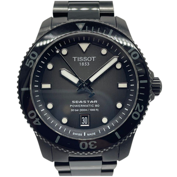 Tissot Seastar 1000 Powermatic 80 40mm Automatic Black Dial Watch
